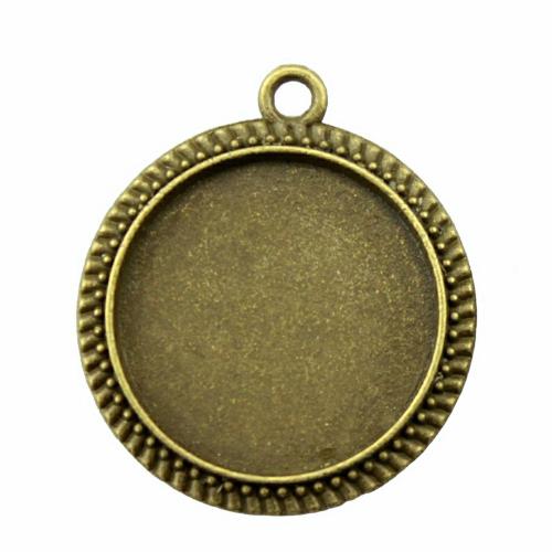 Tibetan Style Pendant Cabochon Setting, plated, DIY & different size for choice, more colors for choice, Sold By PC