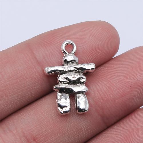 Tibetan Style Pendants, antique silver color plated, DIY, 21x14mm, Sold By PC