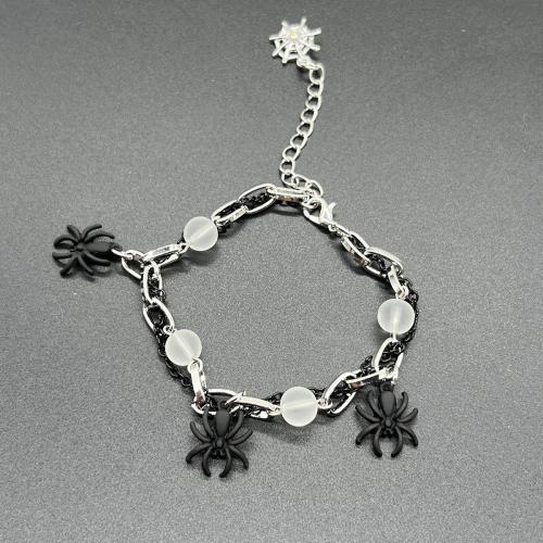 alliage de zinc bracelet, avec verre & Acrylique, Placage, unisexe & styles différents pour le choix, Longueur:Environ 6-8 pouce, Vendu par PC