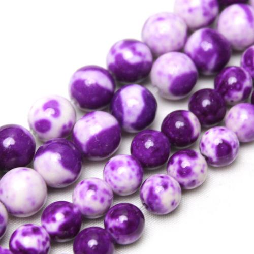 Rain Flower Stone Beads, Round, polished, DIY & different size for choice, Sold By Strand