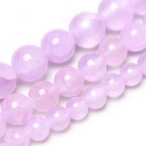 Natural Chalcedony Bead, Purple Chalcedony, Round, polished, DIY & different size for choice, Sold By Strand
