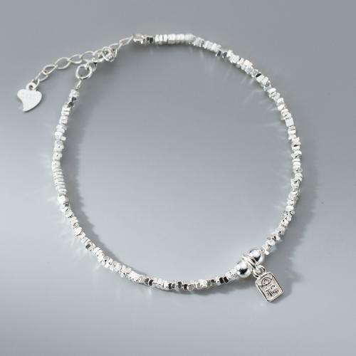 925 Sterling Silver Bangle Bracelet with 3.5cm extender chain fashion jewelry & for woman Length Approx 16 cm Sold By PC