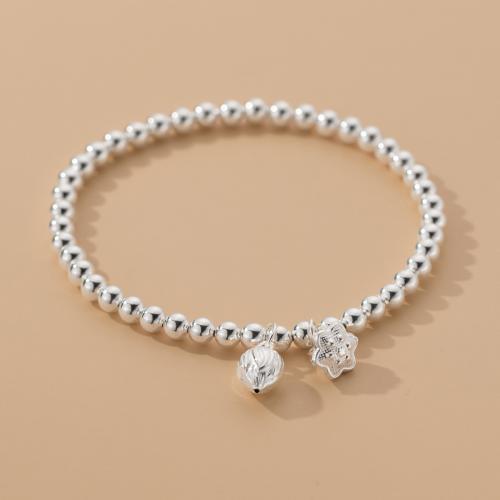 925 Sterling Silver Bangle Bracelet, fashion jewelry & for woman, Length:Approx 20 cm, Sold By PC