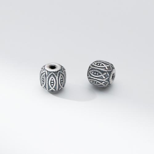 Spacer Beads Jewelry, 925 Sterling Silver, DIY, 10x9.50mm, Hole:Approx 2.1mm, Sold By PC