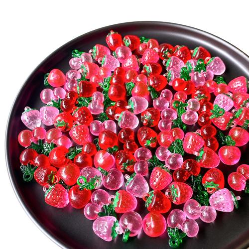 Acrylic Pendants, Fruit, DIY & different styles for choice, more colors for choice, 100PCs/Bag, Sold By Bag