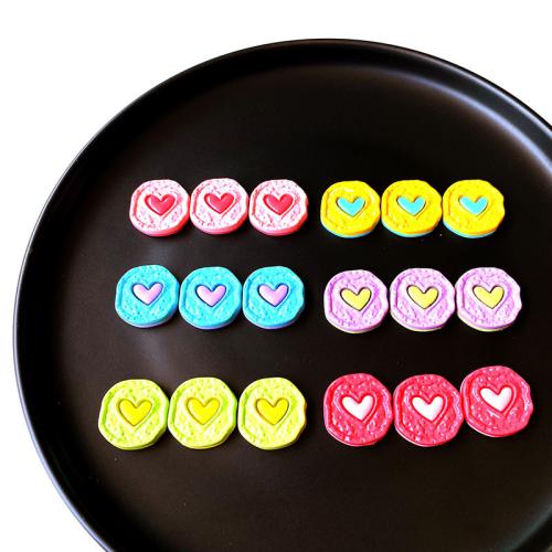 Hair Accessories DIY Findings Acrylic Heart epoxy gel 22mm Sold By Bag