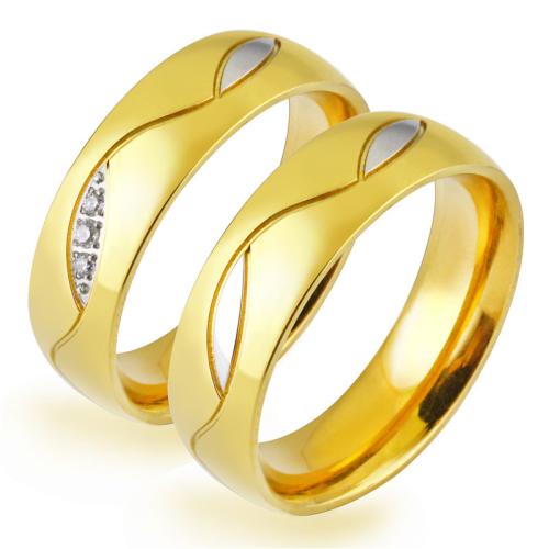 Titanium Steel Finger Ring plated fashion jewelry & Unisex & with rhinestone nickel lead & cadmium free mm mm Sold By PC