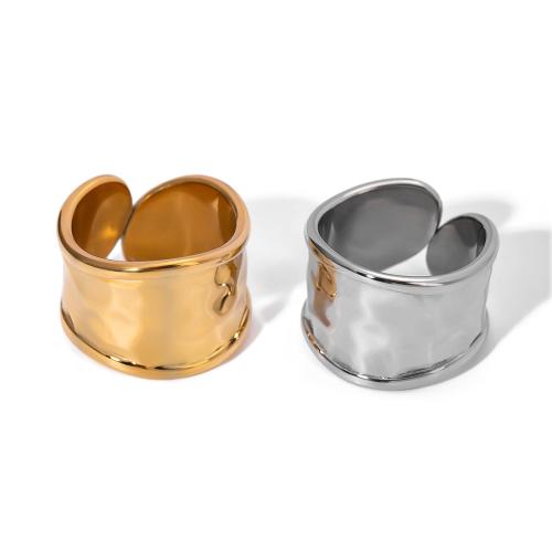 Stainless Steel Finger Ring, 304 Stainless Steel, plated, fashion jewelry & Unisex, more colors for choice, Sold By PC