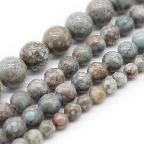 Gemstone Jewelry Beads, Maifan Stone, Round, polished, DIY & different size for choice, light green, Sold By Strand