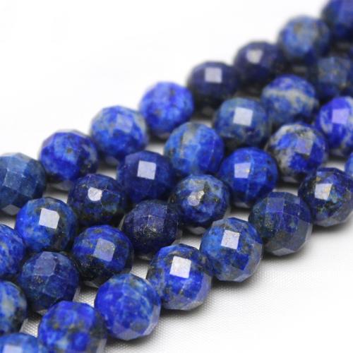 Natural Lapis Lazuli Beads polished DIY & faceted blue Sold By Strand