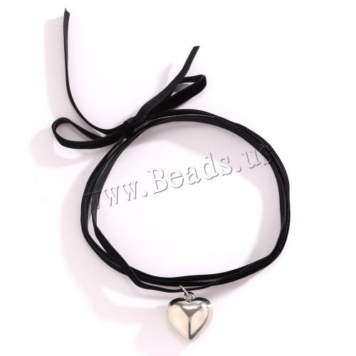 Fashion Choker Necklace Velveteen with Plastic fashion jewelry & for woman Sold By PC