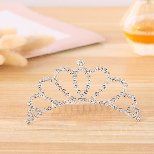 Tiaras, aleación de zinc, para novia & diferentes estilos para la opción & con diamantes de imitación, Vendido por UD