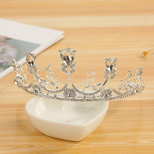 Tiara's, Zinc Alloy, voor bruids & met strass, meer kleuren voor de keuze, 150x70mm, Verkocht door PC