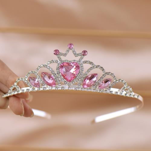 Children Hair Accessory, Tibetan Style, Girl & for children & with rhinestone, more colors for choice, 120x45mm, Sold By PC