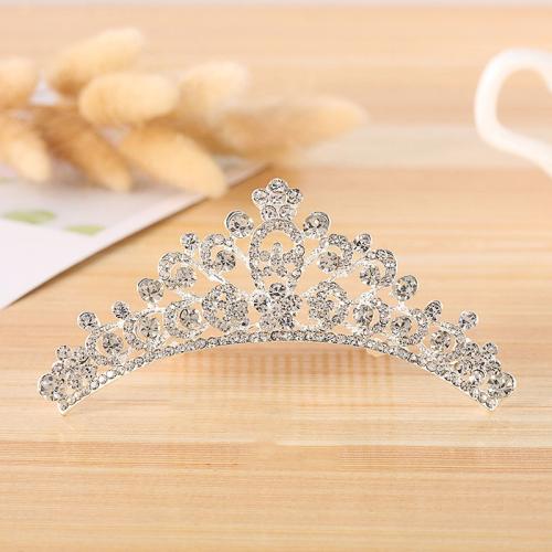 Tiara's, Zinc Alloy, voor bruids & verschillende stijlen voor de keuze & met strass, Verkocht door PC