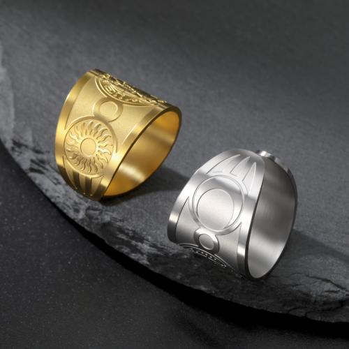 Stainless Steel Finger Ring, 304 Stainless Steel, Vacuum Ion Plating, fashion jewelry & Unisex, more colors for choice, Sold By PC