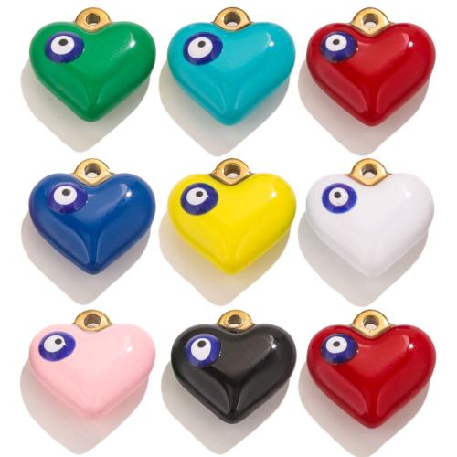 Pendientes Corazón de acero inoxidable, acero inoxidable 304, Bricolaje & esmalte, más colores para la opción, 17x17mm, 5PCs/Bolsa, Vendido por Bolsa