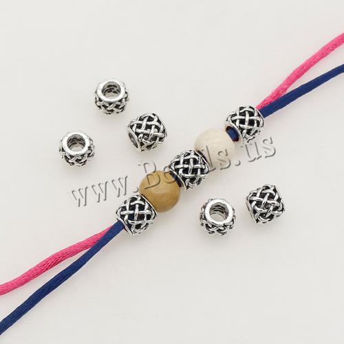Zinc Alloy Spacer Beads silver color plated DIY nickel lead & cadmium free Approx 4.5mm Approx Sold By Bag