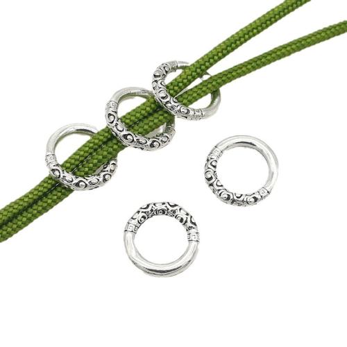 Tibetan Style Linking Ring, Donut, silver color plated, DIY, nickel, lead & cadmium free, 18x3mm, Inner Diameter:Approx 11.5mm, Approx 200PCs/Bag, Sold By Bag