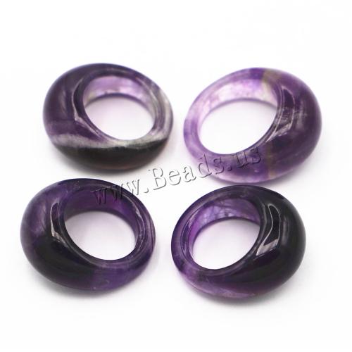 Natürlicher Quarz-Fingerring, Amethyst, unisex & verschiedene Größen vorhanden, violett, Width:30-34mm thickness;15mm, verkauft von PC