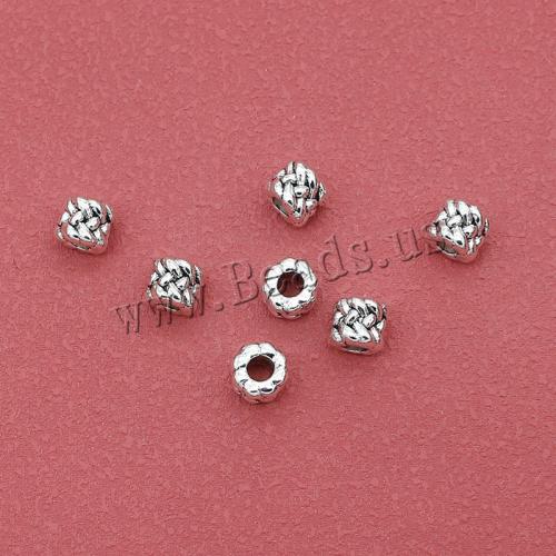 Tibetan Style Spacer Beads, silver color plated, DIY, nickel, lead & cadmium free, 8x7mm, Hole:Approx 3mm, Approx 200PCs/Bag, Sold By Bag