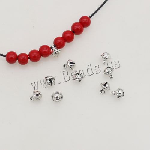 Zinc Alloy Pendants Bell silver color plated DIY nickel lead & cadmium free Approx 1mm Approx Sold By Bag