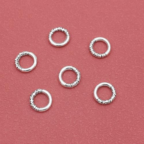 Zink Alloy Länka ring, Donut, silver pläterad, DIY, nickel, bly och kadmium gratis, 13x2.50mm, Innerdiameter:Ca 8mm, Ca 200PC/Bag, Säljs av Bag