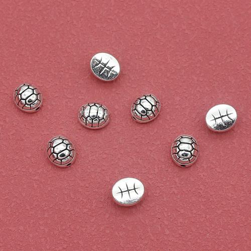 Tibetan Style Spacer Beads, silver color plated, DIY, nickel, lead & cadmium free, 9x8mm, Hole:Approx 1mm, Approx 200PCs/Bag, Sold By Bag