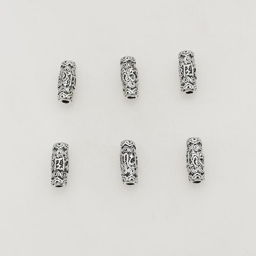 Tibetan Style Spacer Beads, silver color plated, DIY, nickel, lead & cadmium free, 12x5mm, Hole:Approx 2mm, Approx 200PCs/Bag, Sold By Bag