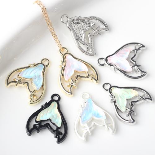 Resin Zinc Alloy Pendants with Resin plated DIY & with rhinestone nickel lead & cadmium free Sold By Bag