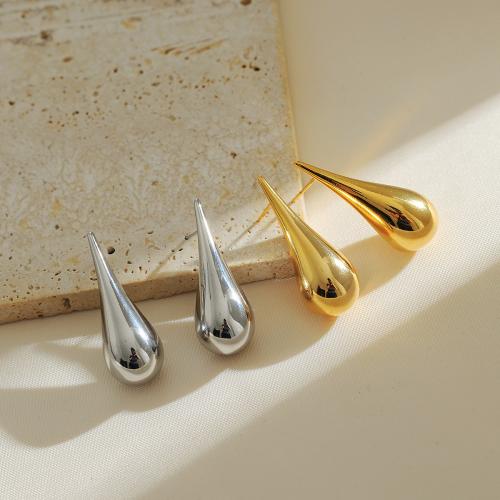 Brass Stud Earring, plated, fashion jewelry, more colors for choice, nickel, lead & cadmium free, 12x33mm, Sold By Pair