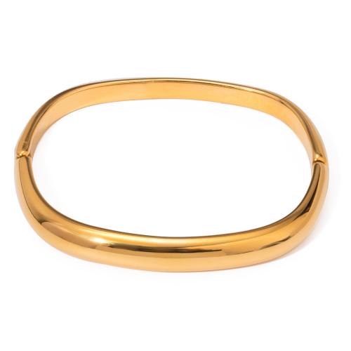 Stainless Steel Bangle, 304 Stainless Steel, fashion jewelry & for woman, gold, Sold By PC