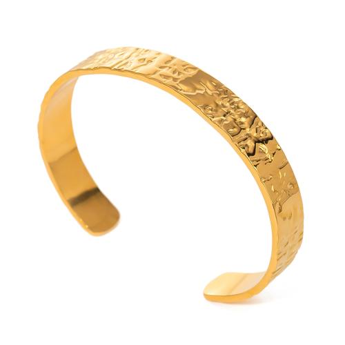 Stainless Steel Bangle, 304 Stainless Steel, fashion jewelry & for woman, gold, Sold By PC