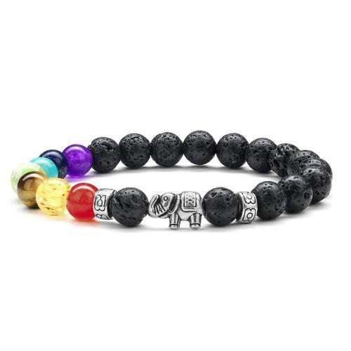 Gemstone Bracelets Zinc Alloy with Natural Stone & Unisex Length Approx 16 cm Sold By PC