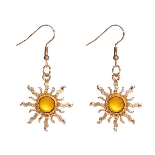 Zinc Alloy Drop Earrings with Gemstone for woman Sold By Bag