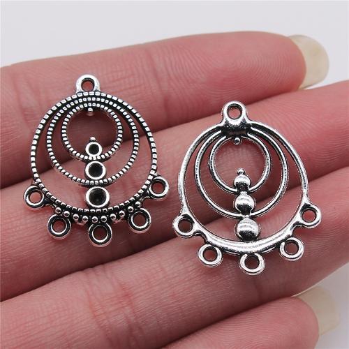 Zinc Alloy Connector antique silver color plated DIY & 1/5 loop Sold By PC