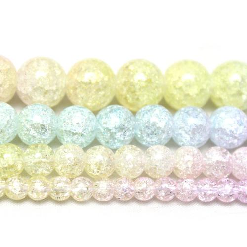 Round Crystal Beads, polished, gradient color & DIY & different size for choice, Sold By Strand