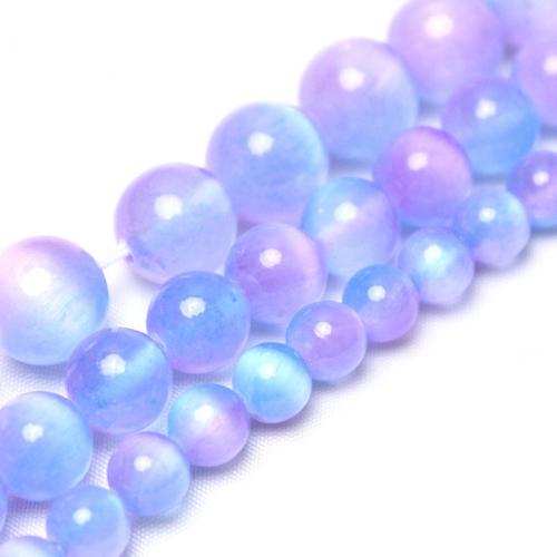 Gemstone Jewelry Beads, Gypsum Stone, Round, polished, DIY & different size for choice, Grade AAAAA, Sold By Strand