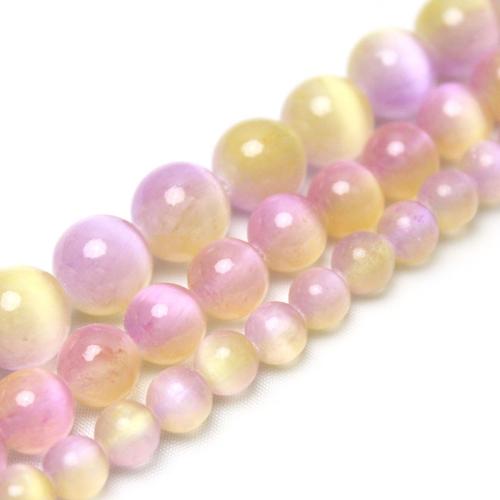 Gemstone Jewelry Beads, Gypsum Stone, Round, polished, DIY & different size for choice, Grade AAAAA, Sold By Strand