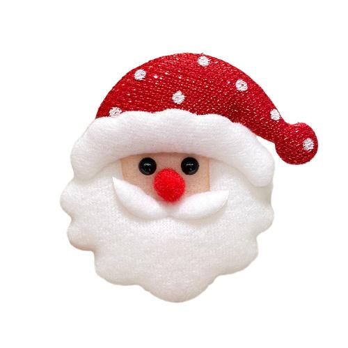 Cink Alloy Božićna značka, s Pliš, ručno izrađen, bez spolne razlike & različitih stilova za izbor, Prodano By PC