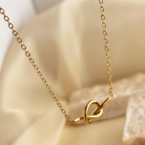 Stainless Steel Jewelry Necklace, 304 Stainless Steel, with Plastic Pearl, 18K gold plated, fashion jewelry & for woman, golden, Length:Approx 45-50 cm, Sold By PC