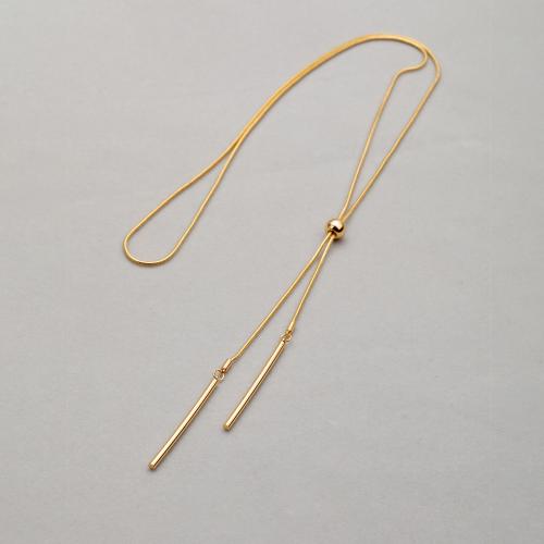 Collier chaîne chandail , laiton, bijoux de mode & pour femme, Longueur:Environ 80 cm, Vendu par PC