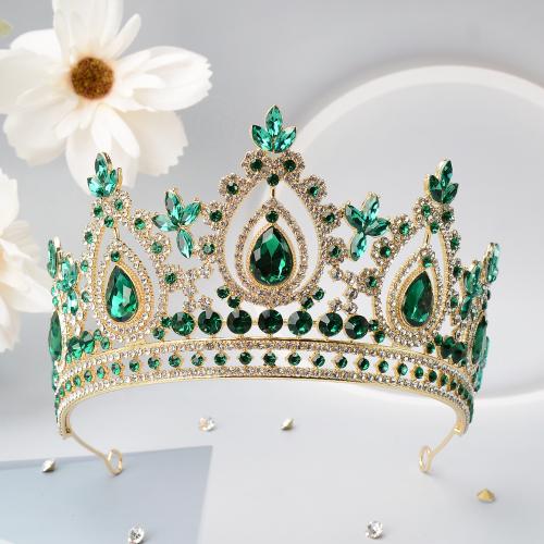 Bridal Tiaras Zinc Alloy for bridal & with rhinestone Sold By PC