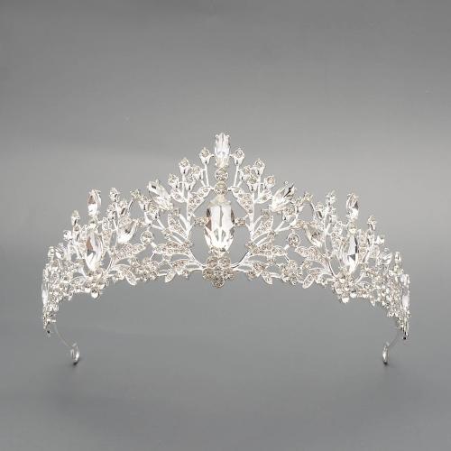 Tiaras, aleación de zinc, para novia & con diamantes de imitación, 170x65mm, Vendido por UD