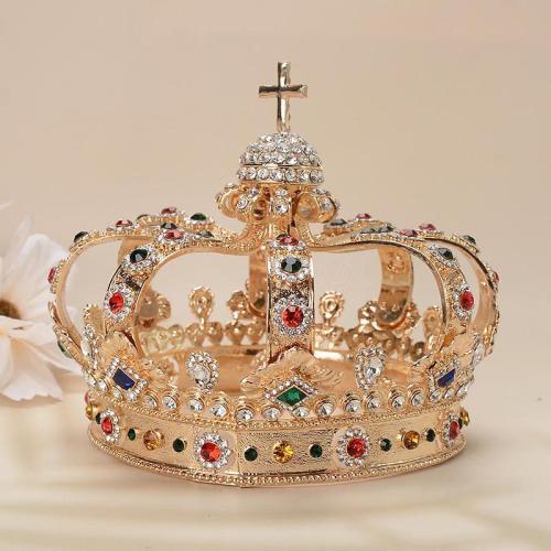 Tiara's, Zinc Alloy, voor de mens & met strass, 160x130mm, Verkocht door PC