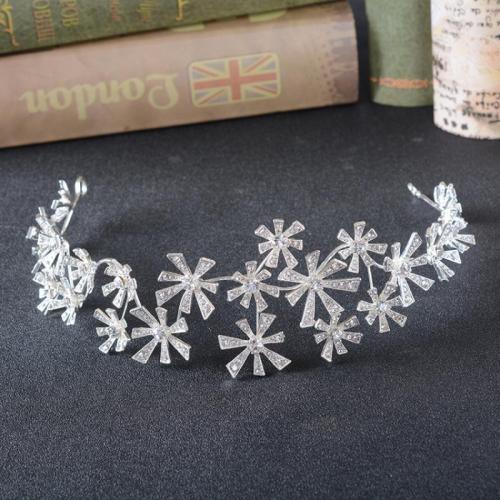 Bridal Tiaras Zinc Alloy for bridal & with rhinestone Sold By PC