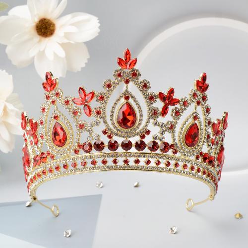 Tiara's, Zinc Alloy, voor bruids & met strass, 140x90mm, Verkocht door PC