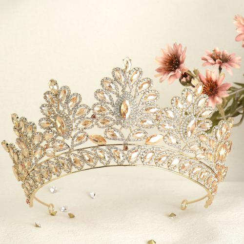 Bridal Tiaras, Tibetan Style, for bridal & with rhinestone, 160x80mm, Sold By PC