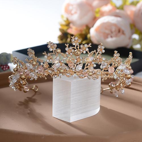 Tiaras, aleación de zinc, para novia & con diamantes de imitación, Vendido por UD