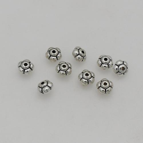 Zinc Alloy Spacer Beads silver color plated DIY nickel lead & cadmium free 6mm Approx 1mm Approx Sold By Bag
